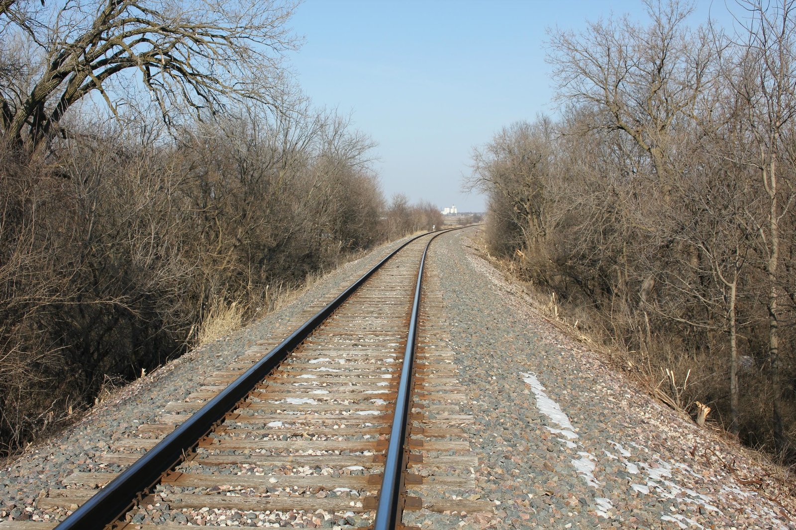 Looking north